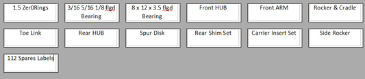 112 SPARES Label Set