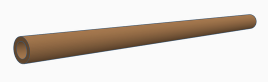123-134 Rear Axle 114 mm (Carbon Fiber)