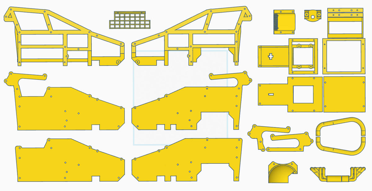 784 HT (High-Temp) COMPLETE Cage & Panels & Tank